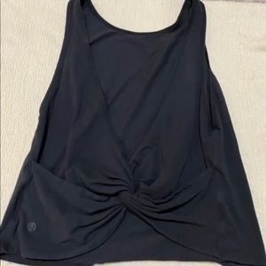 Lululemon crop twist back top